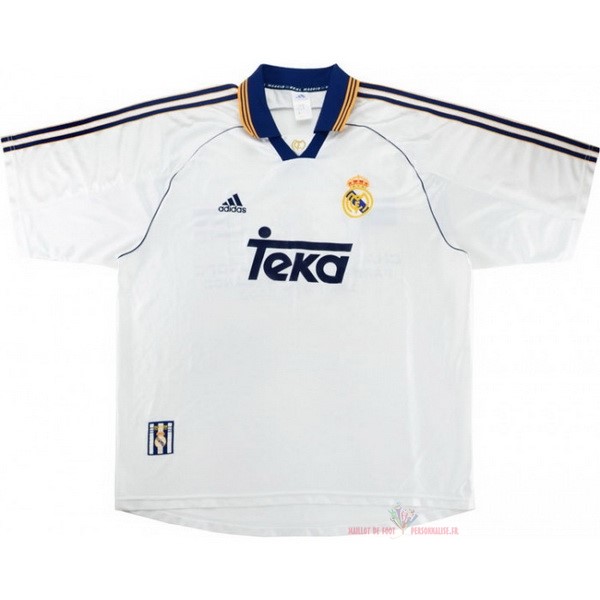 Maillot Om Pas Cher adidas Domicile Maillot Real Madrid Rétro 1999 2000 Blanc